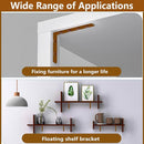 Anti Tip Furniture Anchors for Baby Pet Proofing,Furniture Wall Anchor Furniture Dresser Bookshelf Falling Prevention Device for Children (Brown) by TinyTreasures Baby Boutique