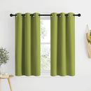 NICETOWN Room Darkening Kitchen Curtains - Window Treatment Thermal Insulated Grommet Light Blocking Curtains & Drapes for Bedroom/Cafe (Fresh Green, 2 Panels, 34 by 50) by TinyTreasures Baby Boutique