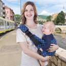 Baby Sling Carrier Adjustable Baby Sling 2025 Upgraded Toddler Sling Comfortable Baby Wrap Carriers Ergonomic-Designed, Travel Friendly Carrying 10-45 Lbs Blue by TinyTreasures Baby Boutique
