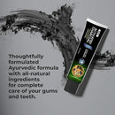 Jagat Activated Charcoal Toothpaste, Teeth Whitening Mint Flavor Toothpaste, Fluoride Free Natural, Removes Plaque, No Artificial Colors, BPA Free, Gum Cure, Vegan - Pack of 3 (4.4 OZ X 3 Tubes) by CozyNest Decor