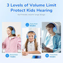 EarFun K4 Kids Bluetooth Headphones, Wireless Headphones with LED Lights, 74/85/94dBA Volume Limited, Built-in Mic, 90H Playtime, Bluetooth 5.4 Over Ear Headphone for iPad/Tablet/PC/School (Green) by TinyTreasures Baby Boutique