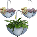 yosager 3 Pack Galvanized Metal Umbrella Wall Planter, Hanging Wall Flower Holder, Succulent Hanger Vase Indoor Outdoor Rustic for Garden Home Wall Decor by GreenHaven Gardens