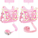 Accmor Toddler Harness Leash, 3 in 1 Cute Butterfly Kids Leash + Anti Lost Wrist Link, Adorable Child Walking Harness Wristband Assistant Soft Strap Belt Protector for Baby Girls to Outdoor Travel by TinyTreasures Baby Boutique