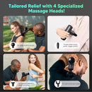 arboleaf Mini Massage Gun Deep Tissue, Percussion Muscle Massager for Back Pain Relief, Portable Small Travel Size, Quiet Massager, Gifts for Woman Man by CozyNest Decor