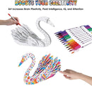 3D Coloring Puzzle Set, Arts and Crafts for Girls and Boys Age 6 7 8 9 10 11 12 Year Old, Fun Educational Painting Crafts Kit with Supplies for Kids, Birthday Toy Gift for Kids by TinyTreasures Baby Boutique