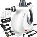 Pressurized Handheld Multi-Surface Natural Steam Cleaner with 12 pcs Accessories, Multi-Purpose Steamer for Home Use, Steamer for Cleaning Floor, Upholstery, Grout and Car (Grey) by TinyTreasures Baby Boutique