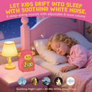 TCJJ Kids Sleep Training Alarm Clock with Night Light - OK to Wake Clock & Sound Machine, Rechargeable Silicone Animal Lamp for Boys Girls Bedroom by TinyTreasures Baby Boutique