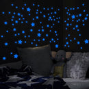Glow in The Dark Stars for Ceiling, Luminous Wall Sticker, Kids Bedroom Wall Decal, Sticky Fluorescence Star, Gift for Boys and Girls (Blue) by TinyTreasures Baby Boutique