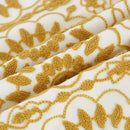HWY 50 Mustard Yellow Decorative Throw Pillow Covers 18x18 Inch, Pack of 2 Embroidered Cotton Farmhouse Cushion Cover Pillow Case for Sofa Couch Living Room Bed Bedroon, Little Sunflower Design by CozyNest Decor