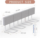 Bed Rail, Bed Rail for Toddlers, Kid, Adult, 78.7" Bed Side Rails for Full, Queen, King, Twin, Bunk, Dorm Beds to Prevent Falls, Bed Rails Can be Flexibly Combined, Easy Installation (Gray, 4 Packs) by TinyTreasures Baby Boutique