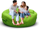 Bean Bag Chair for Adults 5FT,Soft Removable Cover for Teens/Girls Bedroom,Fluffy Giant Round Floor Beanbag Lounger Chairs (No Filler,Green) by CozyNest Decor