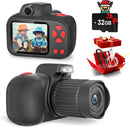 Temodu Kids Camera, Best Birthday Festival Toys Gifts for Girls Boys Age 3 4 5 6 7 8 9 10 11 12 Year Old, Digital Camera for Kids with Video, Toy Camera Toddler Camera for Girls with 32GB Card - Black by TinyTreasures Baby Boutique