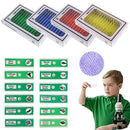 Prepared Microscope Slides for Kids, 48pcs Plastic Animals Insects Plants Flowers Sample Specimens for Students Children Homeschooling Biology Science Programs by TinyTreasures Baby Boutique
