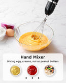Sangcon Immersion Blender Handheld, 3-in-1 Hand Blender Electric, 400W Handheld Blender, Stainless Steel Blade Stick Mixer with Whisk, Milk Frother Attachments - Black by TinyTreasures Baby Boutique