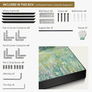 SIGNWIN 36"x72" Extra Large Framed Wall Art Wildflower Meadow Landscape Soft Pastel Nature Illustration for Home Living Room Bedroom Decor (Frame Assembly Required) by CozyNest Decor