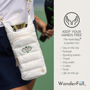 WanderFull® Original HydroBag® Collection, Water Bottle Holder w/Strap & Phone Pocket, Hands-Free Crossbody Water Bottle Bag by TinyTreasures Baby Boutique