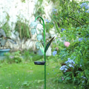 VCUTEKA Solar Garden Decor Stake Outdoor Light Glass Flower Stake for Yard Lawn Decor Backyard Decorations by GreenHaven Gardens