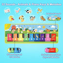 FOKI Floor Piano Mat for Toddlers, Baby Kid Sensory Educational Dancing Keyboard Carpet Animal Sounds Blanket Touch Playmat Musical Mats Birthday Toddler Toys for 1 2 3 4 5 Year Old Boy Girl Gifts by TinyTreasures Baby Boutique