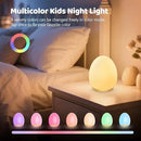 MediAcous Night Lights for Kids Room, Baby Night Light with 7 Colors Changing & Dimming Function, Rechargeable Kids Night Light with 1 Hour Timer & Touch Control, Up to 100H, Wood Grain by CozyNest Decor