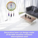 VP Home Tree of Life Dreamcatcher with Feathers Kinetic Wind Spinners - Native American Garden Decor - Sculpture Spinner for Yard and Garden Outdoor - Metal Large Hanging Dreamcatcher - 10"W x 16.5"H by GreenHaven Gardens