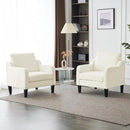 VINGLI Mid Century Modern Accent Chairs Set of 2, Comfy Armchair Chenille Sofa Upholstered Side Reading Chair for Living Room, Bedroom, Play Room, Apartment, Office by CozyNest Decor