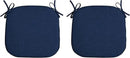 Arden Indoor/Outdoor Foam Seat Pad, 2 Pack, 17 x 16, Patio Cushion, Water Repellent, Fade Resistant, Foam Cushion Sapphire Blue Leala by GreenHaven Gardens