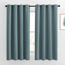 NICETOWN Blackout Curtains 63 Length - Grommet Window Treatment Thermal Insulated Solid Room Darkening Drapes for Living Room, Greyish Blue, 2 Panels, W52 x L63 by TinyTreasures Baby Boutique