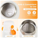 Portable Bottle Warmer for Travel, 12oz Large Capacity Fast Heating Breast Milk, Water & Formula On The Go Baby Bottle Warmer Accurate Temp Control with 4 Levels Long Battery Life for Car & Airplane by TinyTreasures Baby Boutique