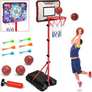 Meland Kids Basketball Hoop - Adjustable Height 2.9ft-6.2ft Toddler for Kids, Goal Indoor & Outdoor Toys Backyard Outside Boys Age 3 4 5 6 7 8 Years Gift by TinyTreasures Baby Boutique