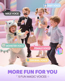 IROO Mini Karaoke Machine for Kids, 2025 TOP Toys Birthday Gifts Ideas for Girls Ages 4, 5, 6, 7, 8, 9, 10, 12+ Years Old, Portable MP3 Player with 4 Wireless Mics for Party by TinyTreasures Baby Boutique