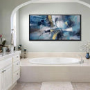 DUNHUANG ART Abstract Gold Oil Painting - Framed Wall Art for Living Room - Nordic Luxury Design Prints for Wall Decor - Ready to Hang - Perfect Home Decor & Gift 30"x60" by CozyNest Decor