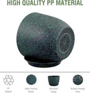 12 inch Large Plant Pots, Plastic Planters with Drainage Holes and Saucers, Flower Pots for Indoor Outdoor Plants, Decorative Pots for Garden House Plants, Black with Green Speckles by GreenHaven Gardens
