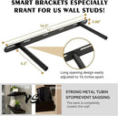 BGMG Wood Floating Shelves for Wall 30 inch Set of 2,Black Floating Shelves,Solid Wood Wall Mount Shelves for Bathroom Living Room Bedroom Kitchen Farmhouse -30x 6.7 x1.25 inch by CozyNest Decor