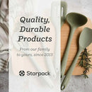 Starpack 'Stir & Serve' Silicone Cooking Utensils Set (5 Pcs) - Kitchen Utensils Set Heat Resistant to 600°F - Kitchen Utensils for Nonstick Cookware - Silicone Utensil Set for Mixing & Cooking by CozyNest Decor