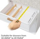 BAMEOS Drawer Dividers kitchen Organization Bamboo Utensil Organizers for Kitchen Bedroom Bathroom Dresser Office 4-pack by CozyNest Decor