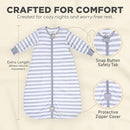 Mama Cheetah Baby Sleep Sack with Sleeves, 0.5 TOG Organic Cotton Wearable Blanket and Two-Way Zipper, Swaddle Transition Long Sleeve Sleeping Bag for Newborn Infant Toddler, 12-18 Months by TinyTreasures Baby Boutique
