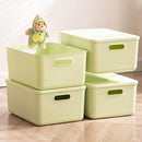 4 pack large plastic White storage bins Baskets, Toy Box Chest with Lids and Handle，Organizer Containers for Baby，Kids,snacks,Nursery，Shelves，Playroom, Bedroom，Office,Closet，home by TinyTreasures Baby Boutique