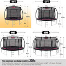 Trampoline for Kids, Heavy Duty Recreational Trampolines Toddler Trampoline with Enclosure Net Ladder Indoor Outdoor Trampoline CPC Approved by TinyTreasures Baby Boutique