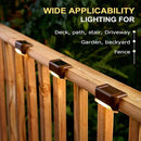 Solar Deck Lights Outdoor, 16 Pack Solar Step Lights LED Waterproof Patio Decor Solar Lights for Outside Railing, Stairs, Fence, Post, Yard and Driveway, Warm White by GreenHaven Gardens
