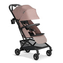 Mompush Velo Lightweight Travel Stroller – One-Hand Fold, Ultra-Compact & Airplane Friendly, Lie-Flat Recline Seat (from Birth to 50 lbs), Includes Cup Holder, Shoulder Strap, and Leather Bumper Bar by TinyTreasures Baby Boutique