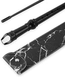 Recorder Instrument for Beginner Kids Adults,8-Hole Soprano Descant Recorder Music Flute with with Cleaning Rod & Leather Case For School Student Home Entertainment(2-Black Marble) by TinyTreasures Baby Boutique
