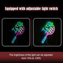 I Love Tennis Neon Sign Distinctive Tennis Led Neon Light for Wall Decor Dimmable USB Tennis Neon Signs Light Up Sign for Gymnasium Club Sports Store Bedroom Gifts(12.6 * 16.5In) by CozyNest Decor