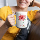 Personalized Hibiscus Blossom Design Mug, Custom Name Vibrant Flower Coffee Cup, Customized Mug For Floral Enthusiasts, Novelty Hibiscus Flower Ceramic Cup 11oz 15oz, Gift For Women by CozyNest Decor
