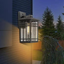 Dusk to Dawn Outdoor Wall Lantern,Exterior Wall Mount Light, 1-Light Outdoor Wall Lighting Fixture for Porch,Garage, Patio, Hallway and Entryway (Black-Wall Light, 1 Pack),DDAMS-W18 by GreenHaven Gardens