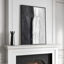 Framed Black and White Abstract Canvas Wall Art, Modern Art Prints Paintings Artwork for Walls, Minimalist Abstract Pictures for Living Room Dining Room Bedroom Office Bathroom Wall Decor 24x36 In by CozyNest Decor