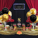 TONIFUL 4 Set Burgundy Red Black Gold Balloon Stand Centerpiece Table Decorations for Graduation Decoration 2025,Christmas Party Decoration,New Year's Eve,Anniversary,Birthday Decorations by TinyTreasures Baby Boutique