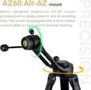 SpectrumOI TourStar Pro 90 AZ Telescope for Adults Astronomy Gifts Premium AZ Refractor Telescope 90mm 660mm Focal Lenght with Aspherical Eyepiece Phone Adapter by TinyTreasures Baby Boutique