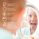 Ahimsa Stainless Steel Kids Dinnerware Set - 5 Piece Toddler Plates and Bowls Set, Pediatrician Designed, Includes Non Toxic Toddler Plate and Bowl, Kids Utensils and Cup (Classic Stainless Steel) by TinyTreasures Baby Boutique