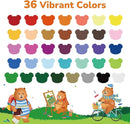 36 Color Twist Crayons for Toddlers 1-3 and Kids 4-8, Non-Toxic Washable Crayons 2-4, Ultra-Silky Easy-Grip Art Supplies, Ideal Coloring Gift for Boys and Girls by TinyTreasures Baby Boutique