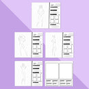 Fashion Angels Fashion Runway Portfolio - Fashion Design Sketch Book with Stencils & Stickers - Ages 8 & Up by TinyTreasures Baby Boutique